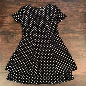 Polka Dot black and white dress